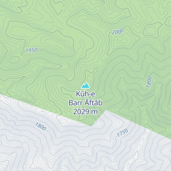 Map of Kūh-e Barr Āftāb