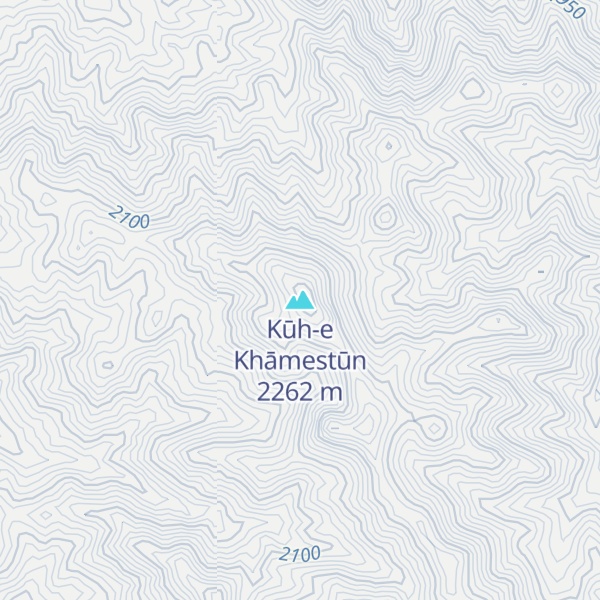 Map of Kūh-e Khāmestūn
