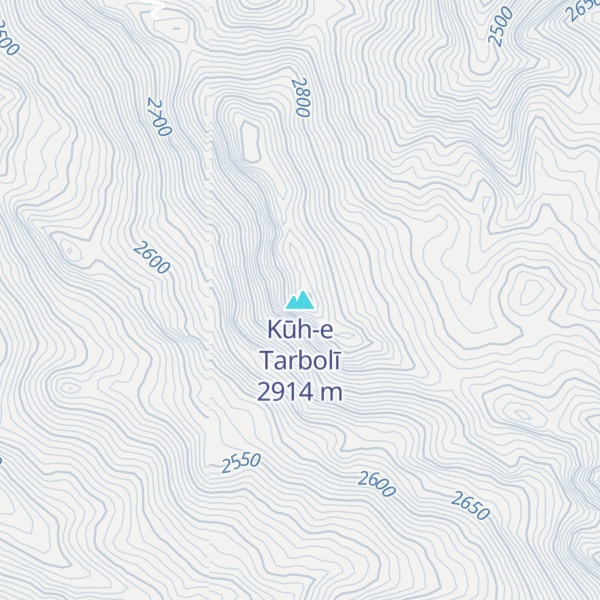 Map of Kūh-e Tarbolī