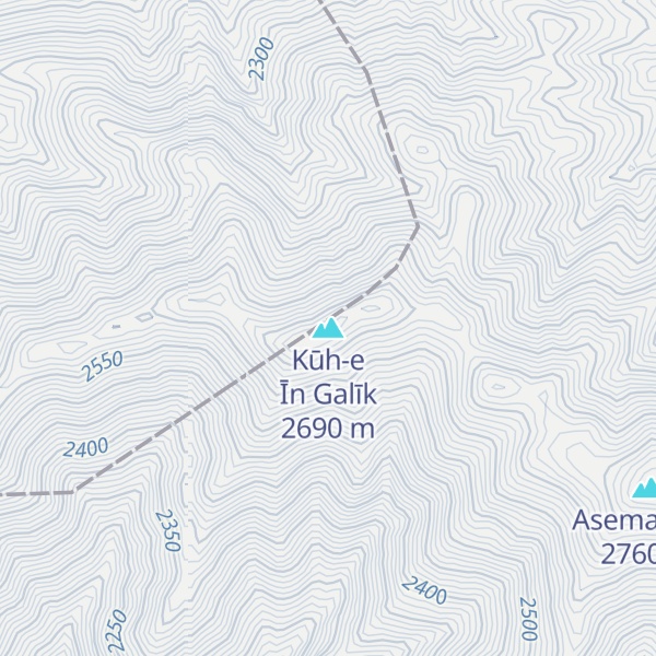 Map of Kūh-e Īn Galīk