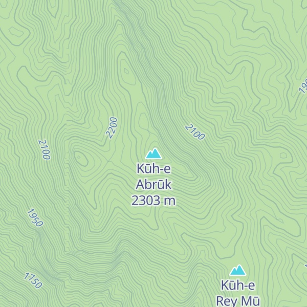 Map of Kūh-e Abrūk