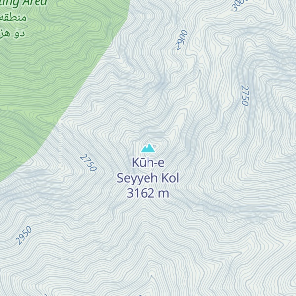 Map of Kūh-e Seyyeh Kol