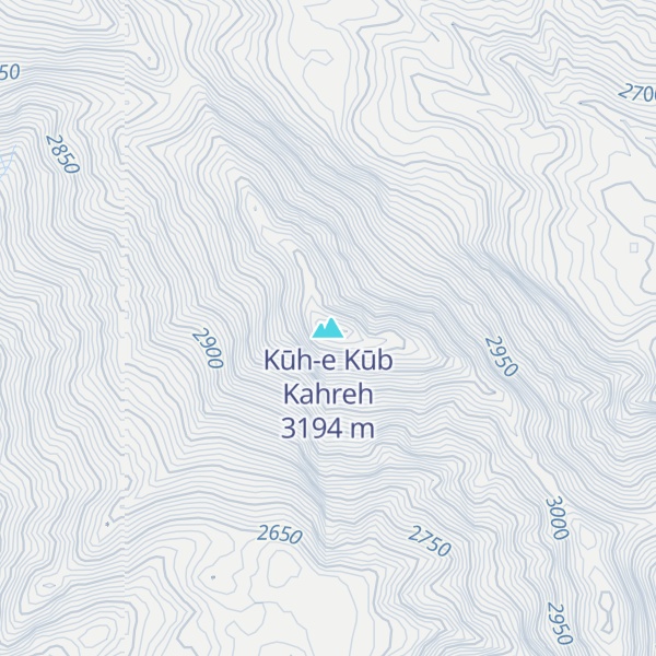 Map of Kūh-e Kūb Kahreh