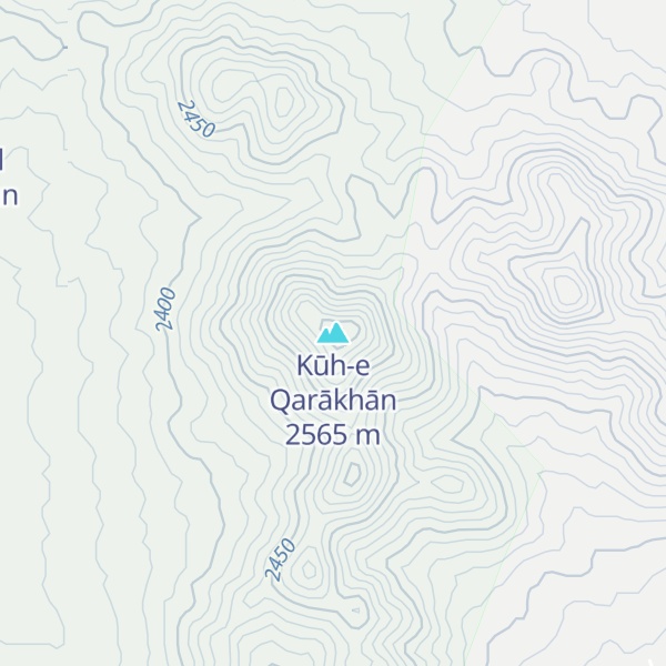 Map of Kūh-e Qarākhān