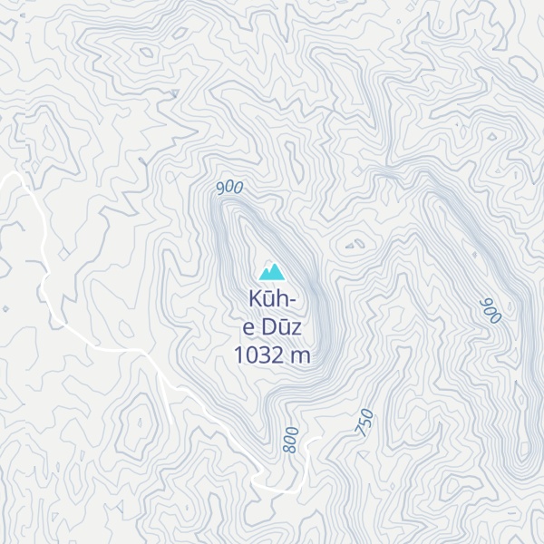 Map of Kūh-e Dūz