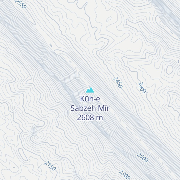 Map of Kūh-e Sabzeh Mīr