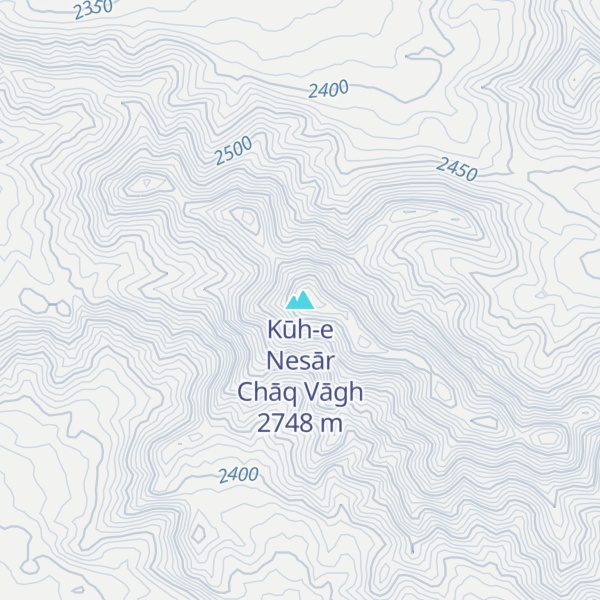 Map of Kūh-e Nesār Chāq Vāgh