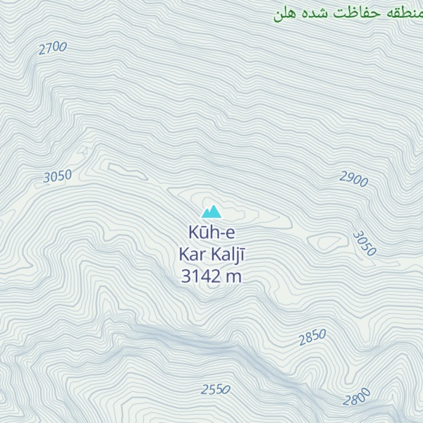Map of Kūh-e Kar Kaljī