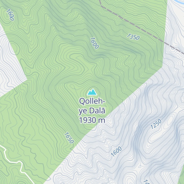 Map of Qolleh-ye Dalā