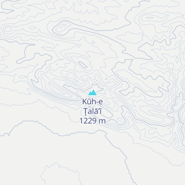 Map of Kūh-e Ţalā’ī