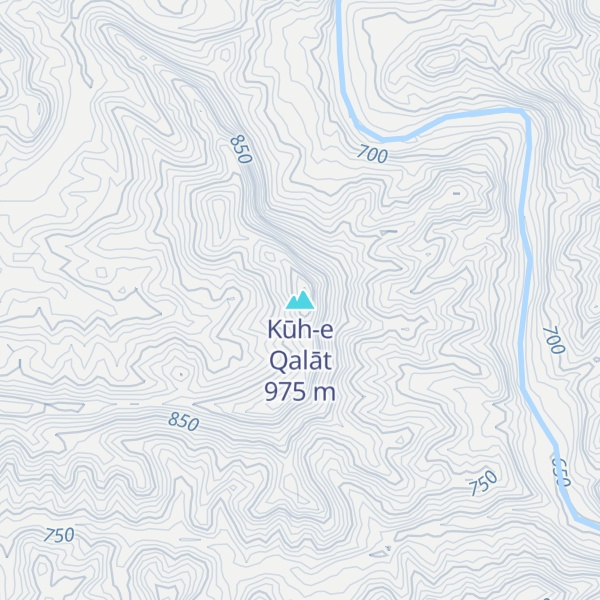 Map of Kūh-e Qalāt