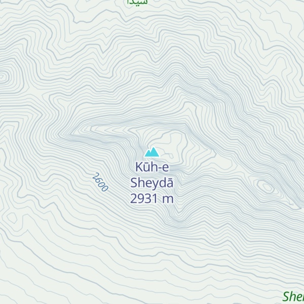 Map of Kūh-e Sheydā