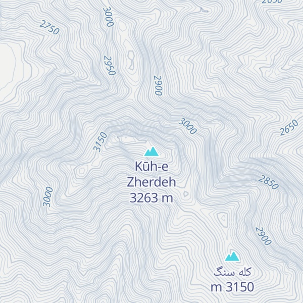 Map of Kūh-e Zherdeh