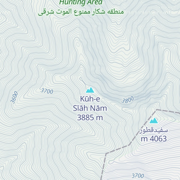 Map of Kūh-e Sīāh Nām