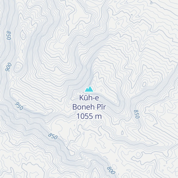 Map of Kūh-e Boneh Pīr