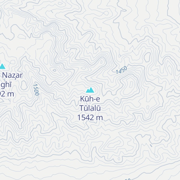 Map of Kūh-e Tūlalū