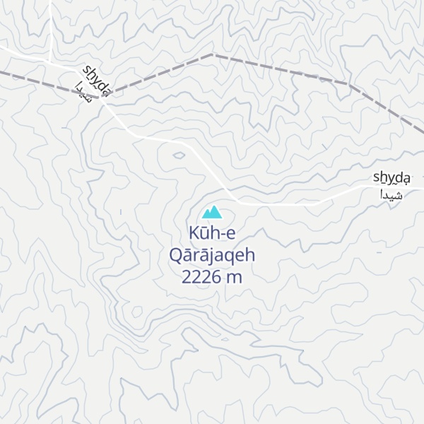 Map of Kūh-e Qārājaqeh