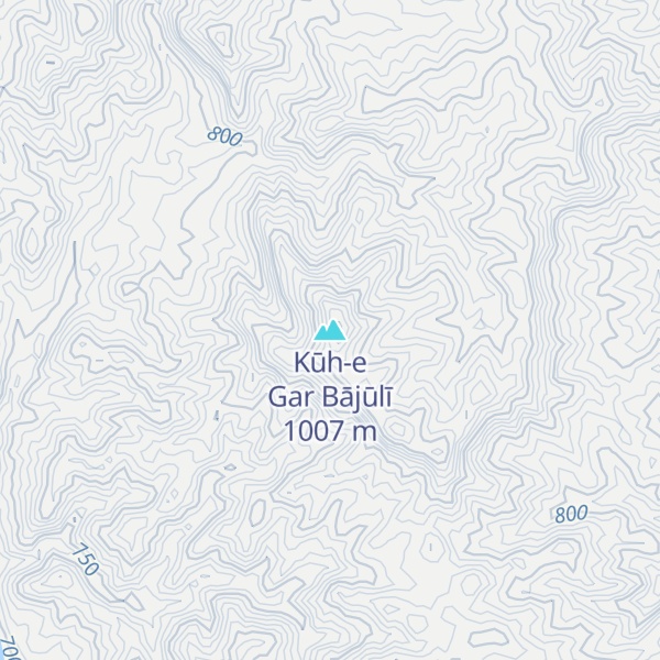 Map of Kūh-e Gar Bājūlī