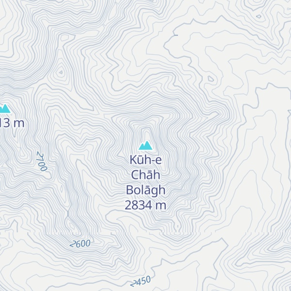 Map of Kūh-e Chāh Bolāgh