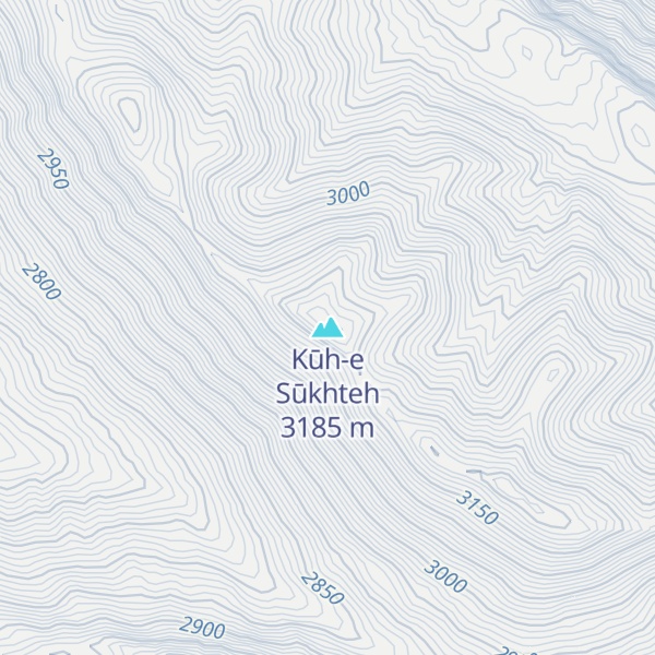 Map of Kūh-e Sūkhteh