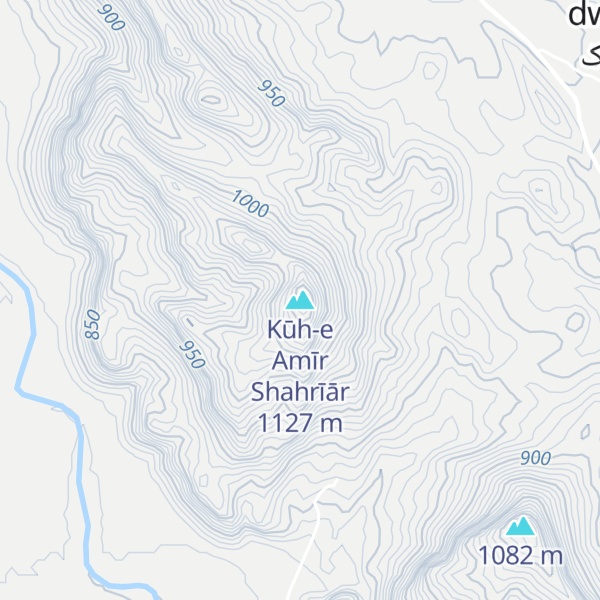 Map of Kūh-e Amīr Shahrīār