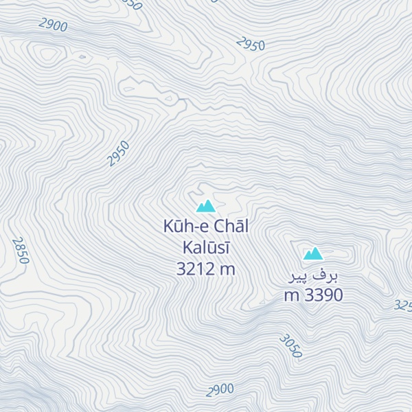 Map of Kūh-e Chāl Kalūsī