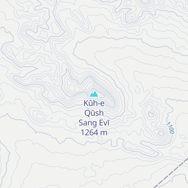 Map of Kūh-e Qūsh Sang Evī
