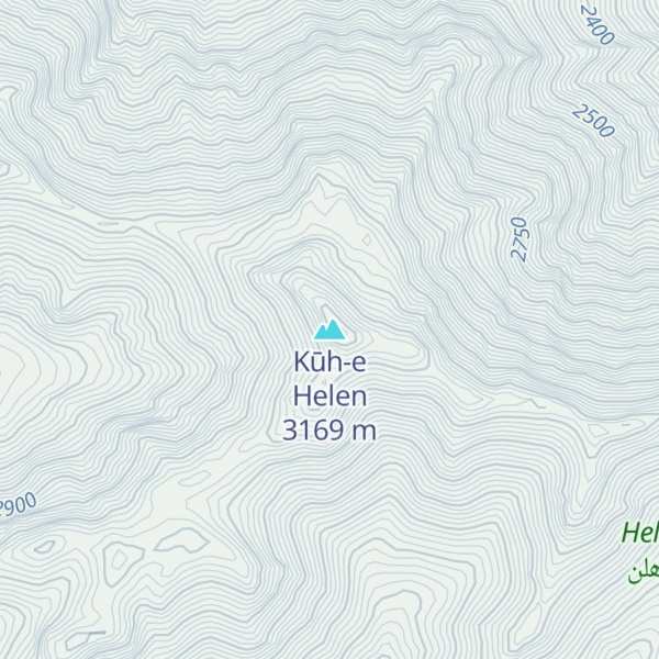 Map of Kūh-e Helen
