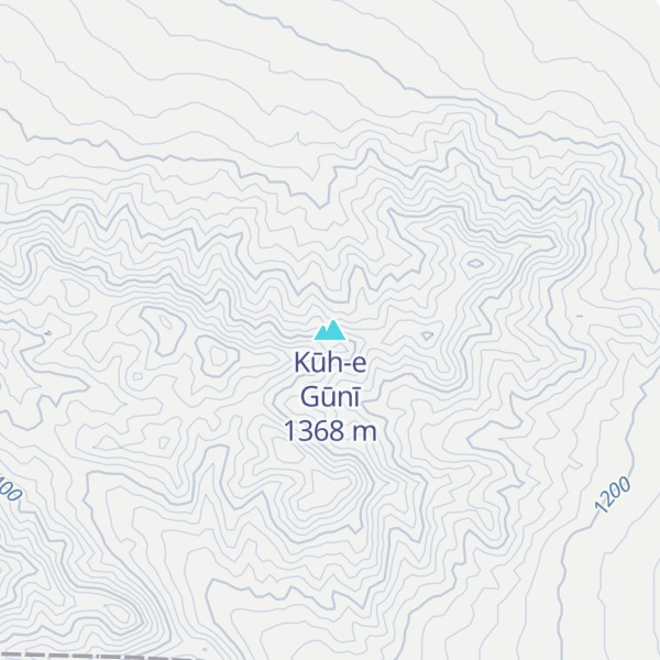 Map of Kūh-e Gūnī