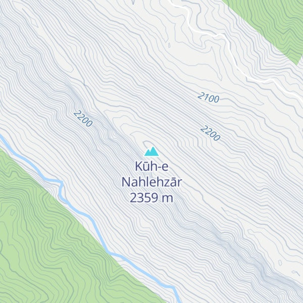 Map of Kūh-e Nahlehzār
