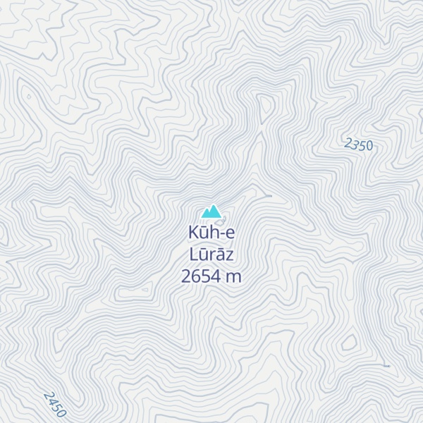 Map of Kūh-e Lūrāz