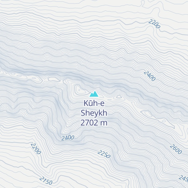 Map of Kūh-e Sheykh