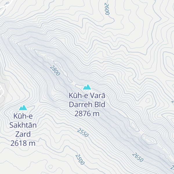 Map of Kūh-e Varā Darreh Bīd