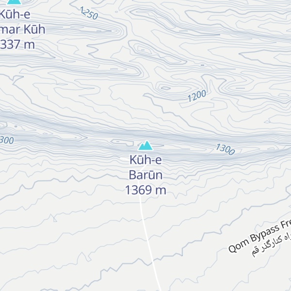 Map of Kūh-e Barūn