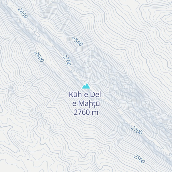 Map of Kūh-e Del-e Maḩţū