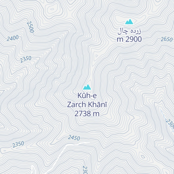 Map of Kūh-e Zarch Khānī