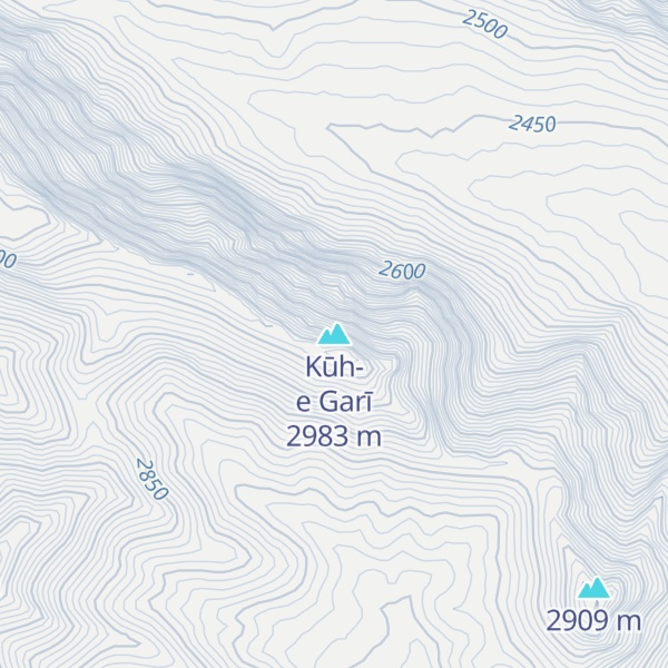 Map of Kūh-e Garī