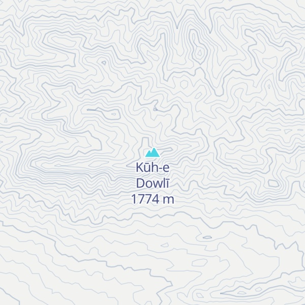 Map of Kūh-e Dowlī