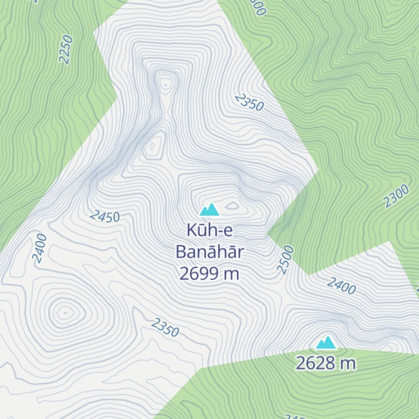 Map of Kūh-e Banāhār