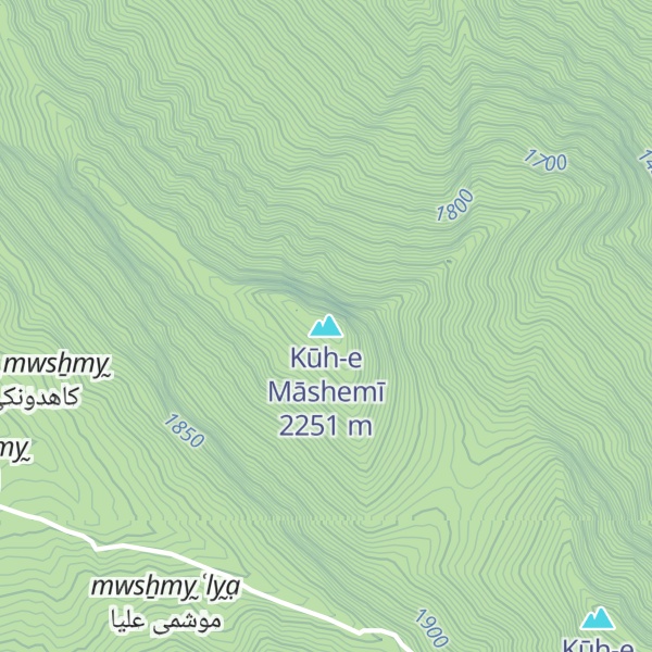Map of Kūh-e Māshemī
