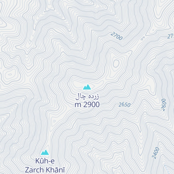 Map of زرده چال