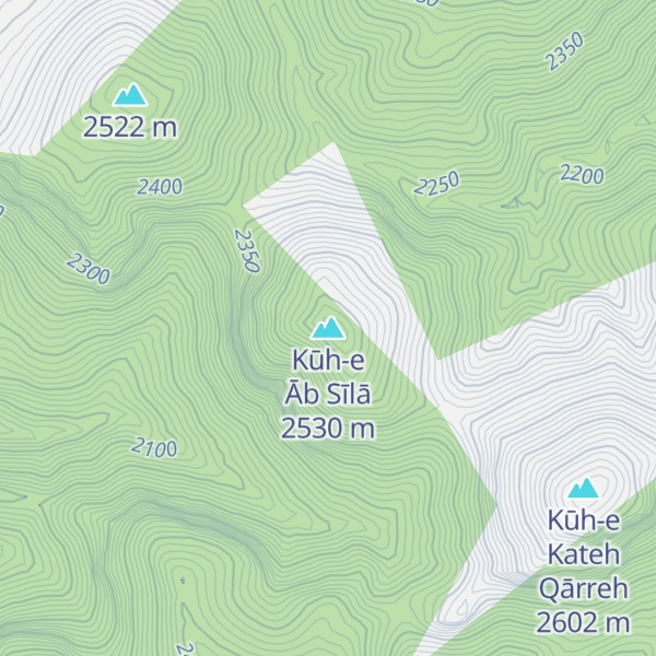Map of Kūh-e Āb Sīlā