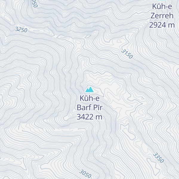Map of Kūh-e Barf Pīr