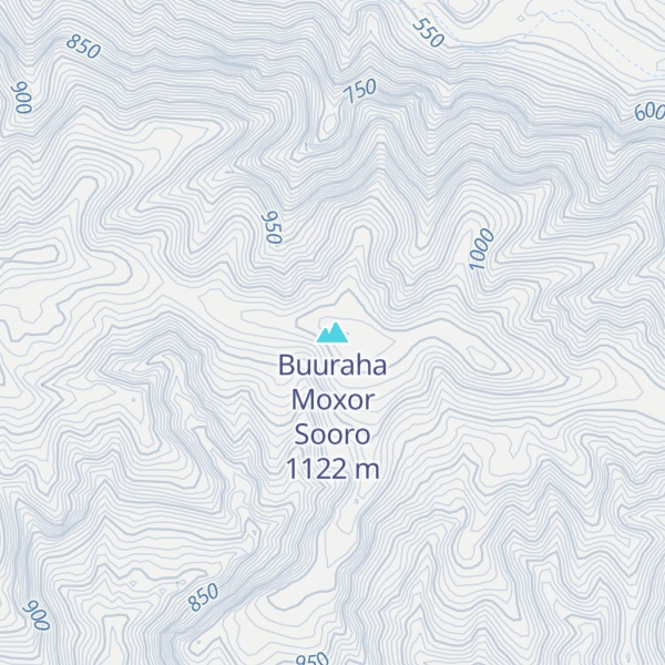 Map of Buuraha Moxor Sooro