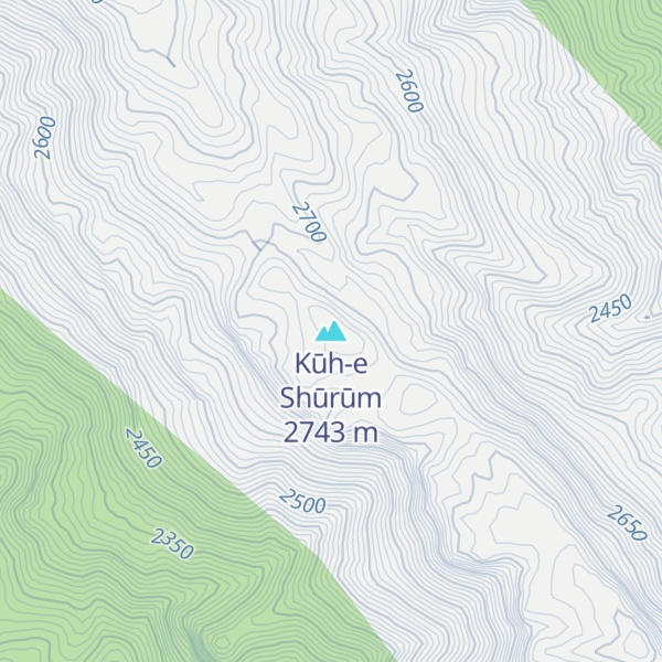 Map of Kūh-e Shūrūm