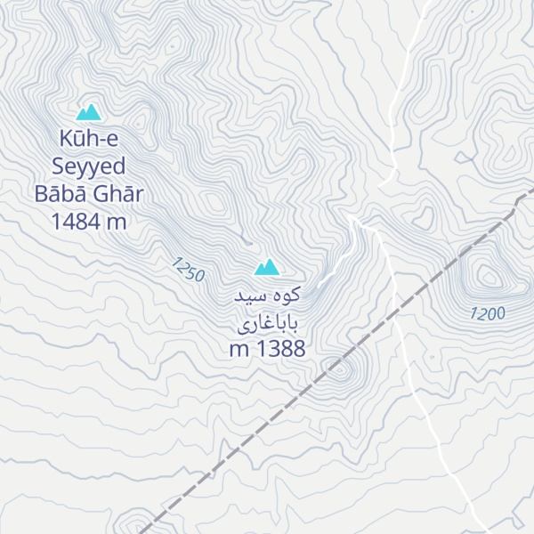 Map of کوه سید باباغاری