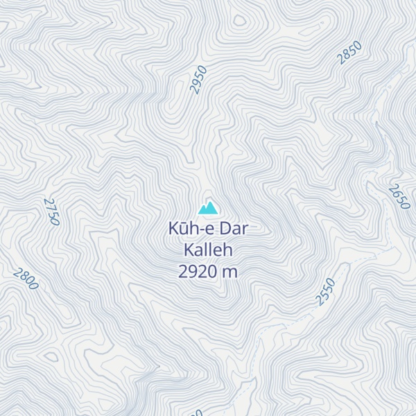 Map of Kūh-e Dar Kalleh