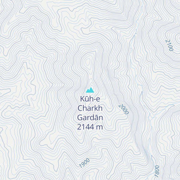 Map of Kūh-e Charkh Gardān