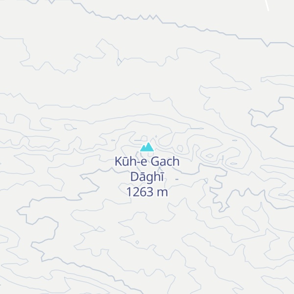 Map of Kūh-e Gach Dāghī