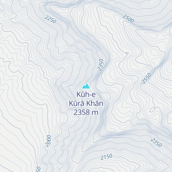 Map of Kūh-e Kūrā Khān